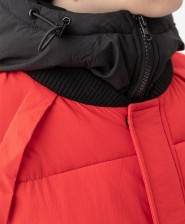 Пальто зимнее красное с капюшоном Button Blue 222BBBC45020000 Мужской Не указано - превью-фото №3