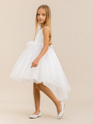 Платье Baby Steen LB2332 (серый-белый) Женский Серый,Белый - превью-фото №2