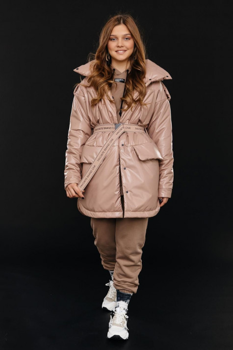 Куртка GnK С-744 (карам) Женский Светло-коричневый - фото №1